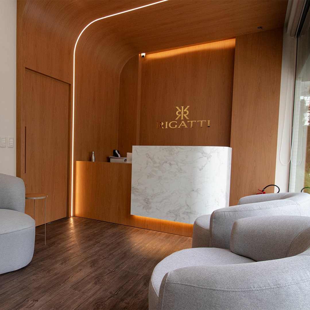 Recepção em mármore